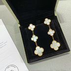¡®Lumi¡¯CLOVER MOP 3 MOTIFS GOLD EARRINGS