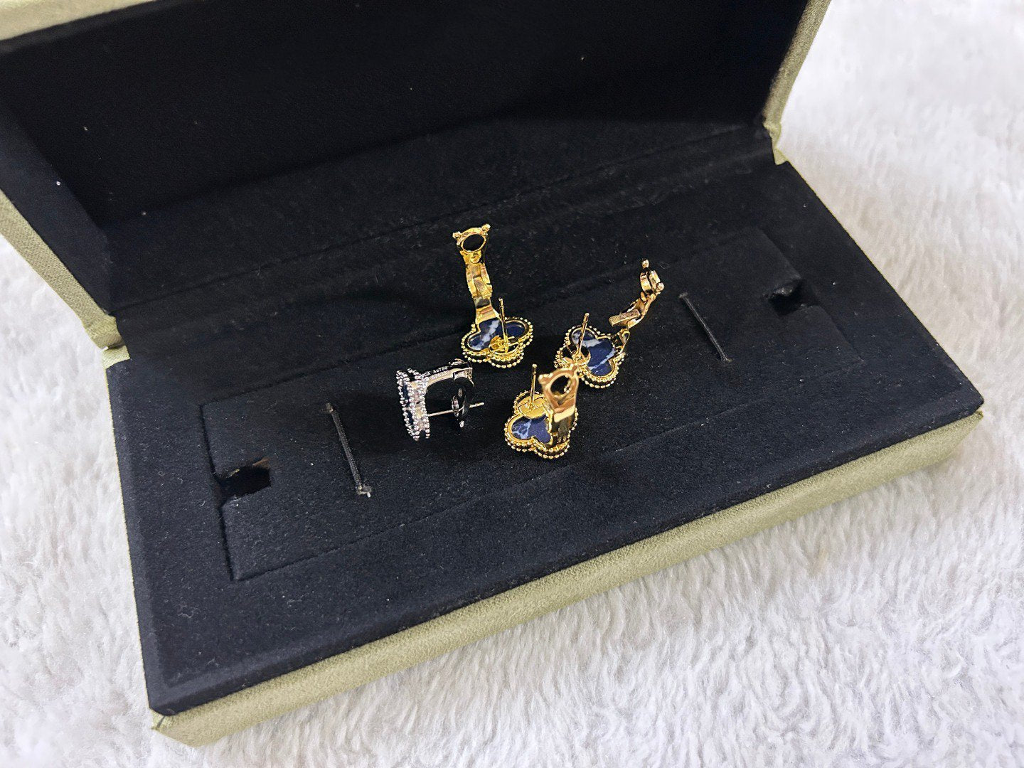 ¡®Lumi¡¯CLOVER PIETERSITE MEDIUM STUD EARRINGS