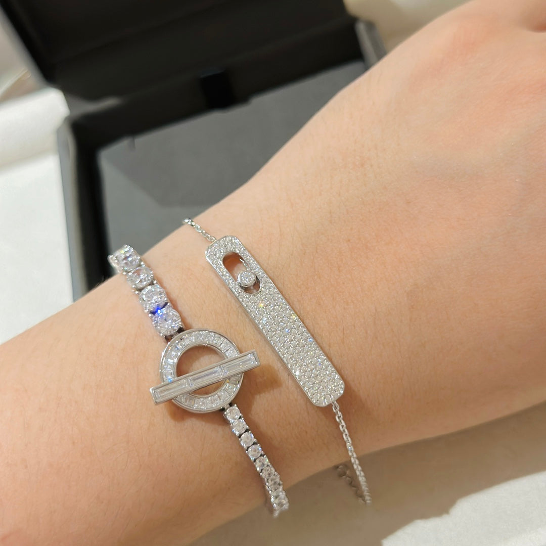 [Imperial Jewelrys]MOVE CLASSIQUE DIAMOND PAVED BRACELET