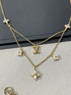 ¡®Lumi¡¯FLOWERGRAM GOLD MOP DOUBLE ROW NECKLACE
