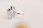 ¡®Lumi¡¯CLOVER MINI TURQUOISE SILVER STUD EARRINGS