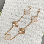 [Lumi]New CLOVER WHITE PEARL MOP 5 MOTIF BRACELET COLLECTION
