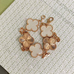 [Lumi]New CLOVER WHITE PEARL MOP 5 MOTIF BRACELET COLLECTION