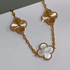 [Lumi]New CLOVER WHITE PEARL MOP 5 MOTIF BRACELET COLLECTION