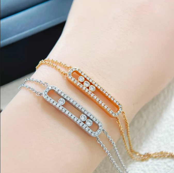 [Lumi Jewelry]2026 BRAND-NEW FROSTED BRACELET WITH DIAMONDS