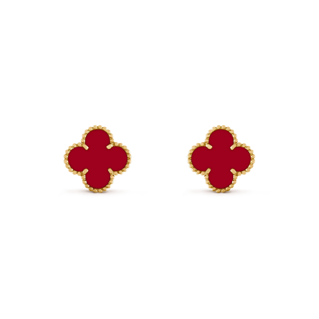 ¡®Lumi¡¯CLOVER MEDIUM 1 MOTIFS CARNELIAN  EARRINGS