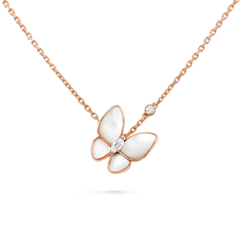 ¡®Lumi¡¯BUTTERFLY MOP DIAMOND NECKLACE