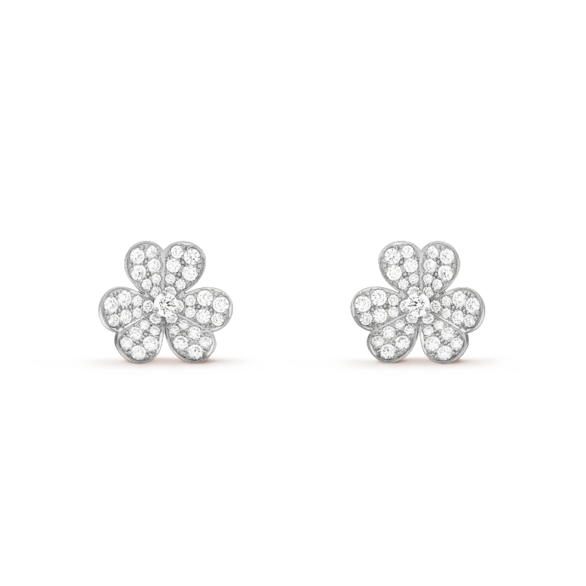 ¡®Lumi¡¯CLOVER COMOS DIAMOND EARRINGS SILVER
