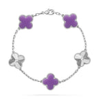 [Lumi]New CLOVER 5 MOTIF LIGHT PURPLE BRACELET COLLECTION