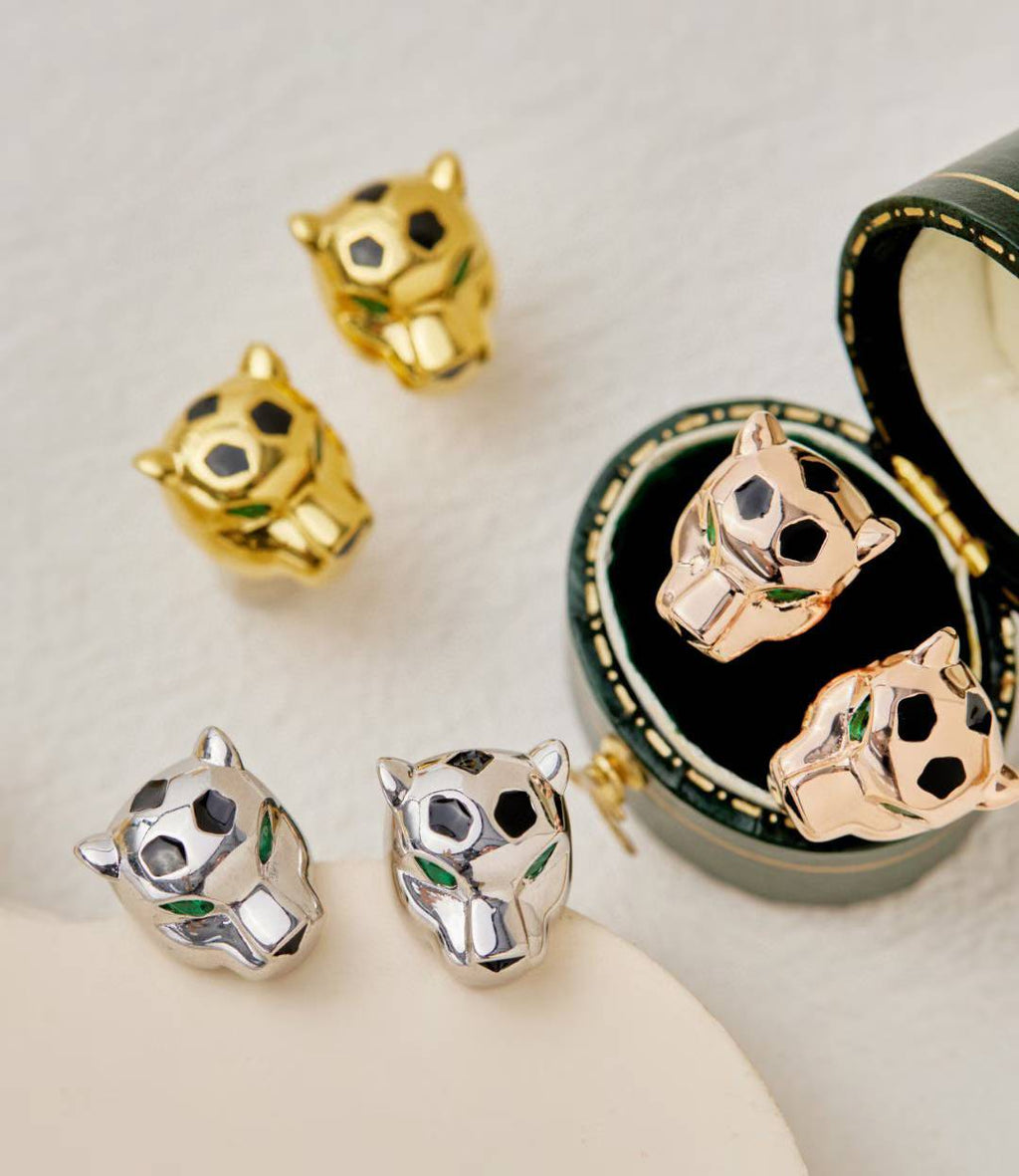 [Lumi Jewelry]CHRRTAH-PRINT STUD EARRINGS, THREE COLORS