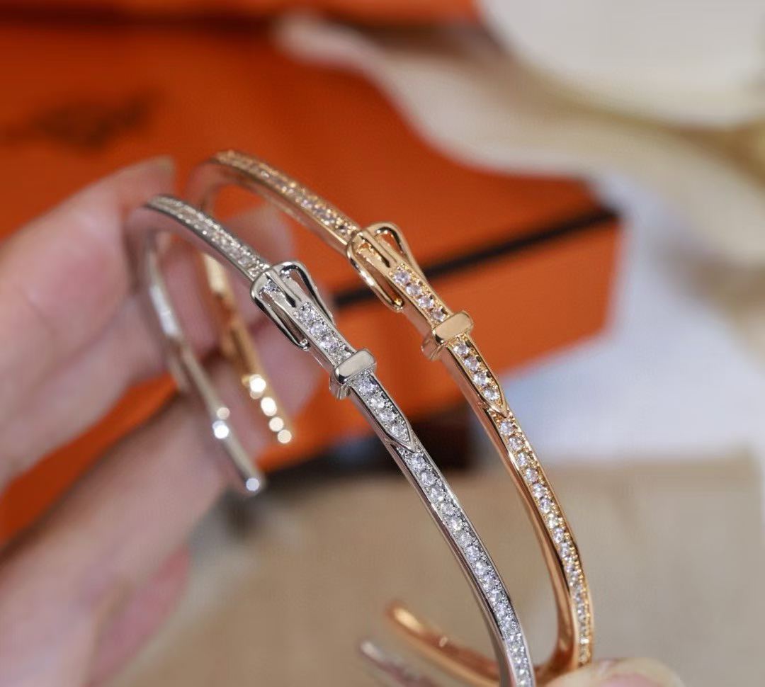 [Lumi Jewelry]DIAMOND-ENCRUSTED BRACELET THREE COLORS