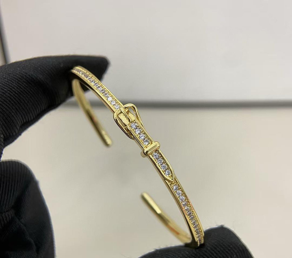 [Lumi Jewelry]DIAMOND-ENCRUSTED BRACELET THREE COLORS