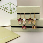 ¡®Imperial¡¯LUCKY LADYBUG WHITE MOP EARRINGS