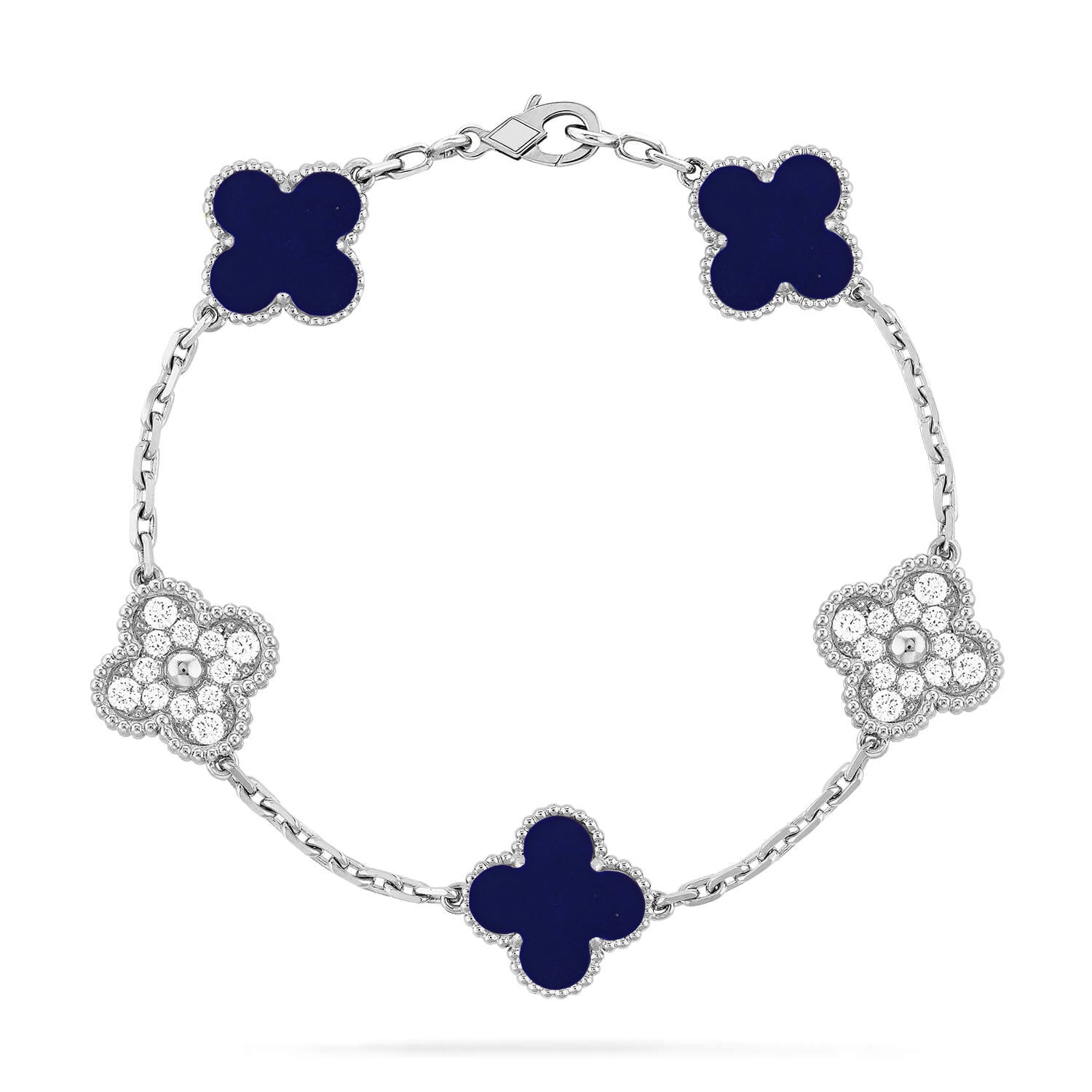 [Lumi jewelry]CLOVER 5 MOTIF LAPIS LAZULI BRACELET COLLECTION
