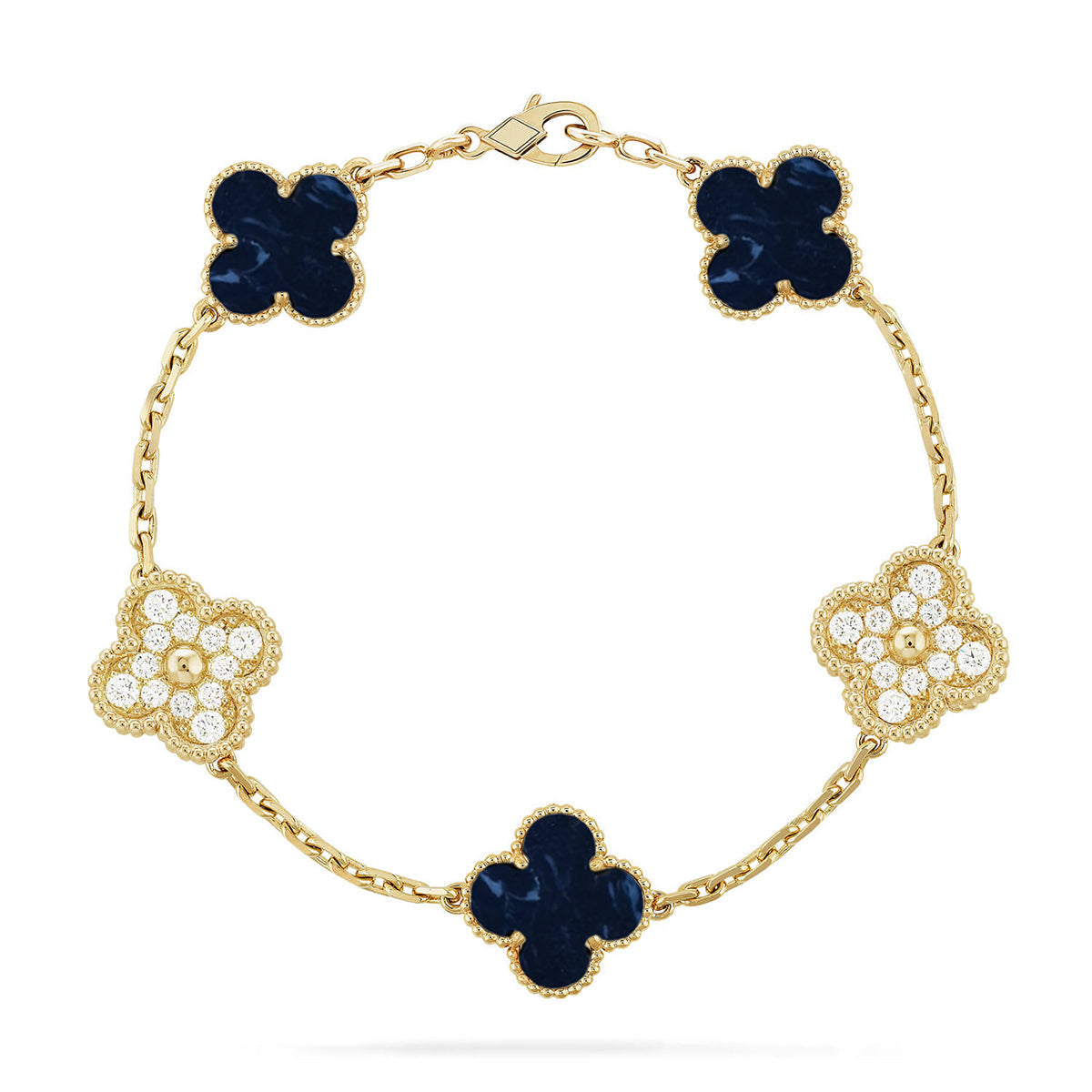 [Lumi]New CLOVER 5 MOTIF PIETERSITE BRACELET COLLECTION