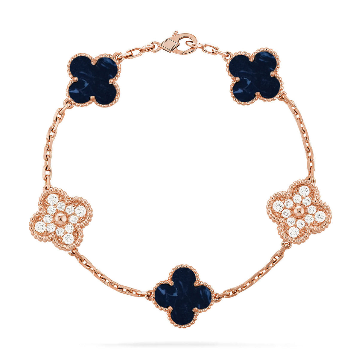 [Lumi jewelry]CLOVER 5 MOTIF PIETERSITE BRACELET COLLECTION