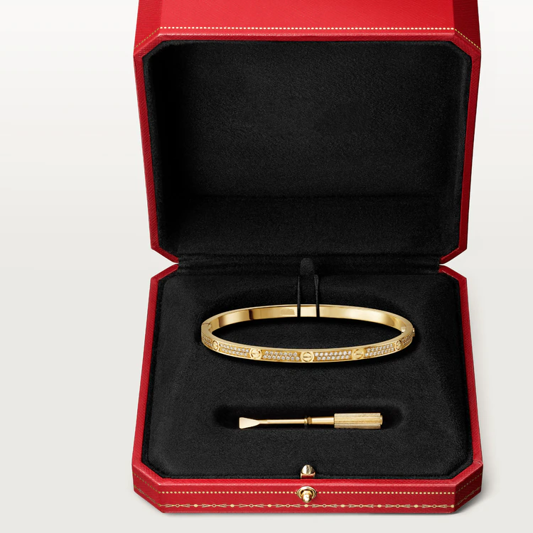 ¡®Lumi¡¯LOVE BRACELET 3.65MM DIAMOND-PAVED