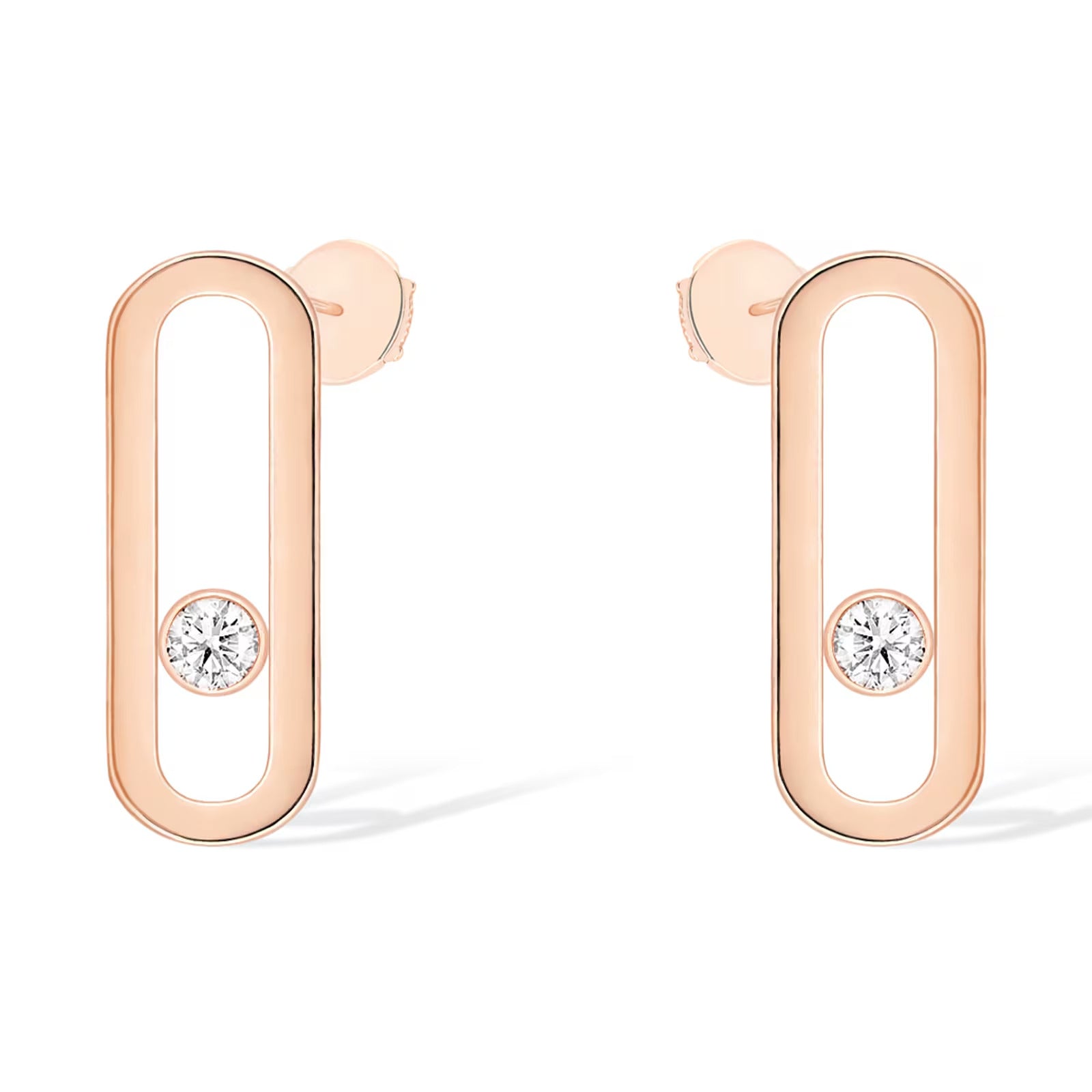 [Imperial Jewelrys]MOVE UNO SMALL 1 DIAMOND EARRINGS