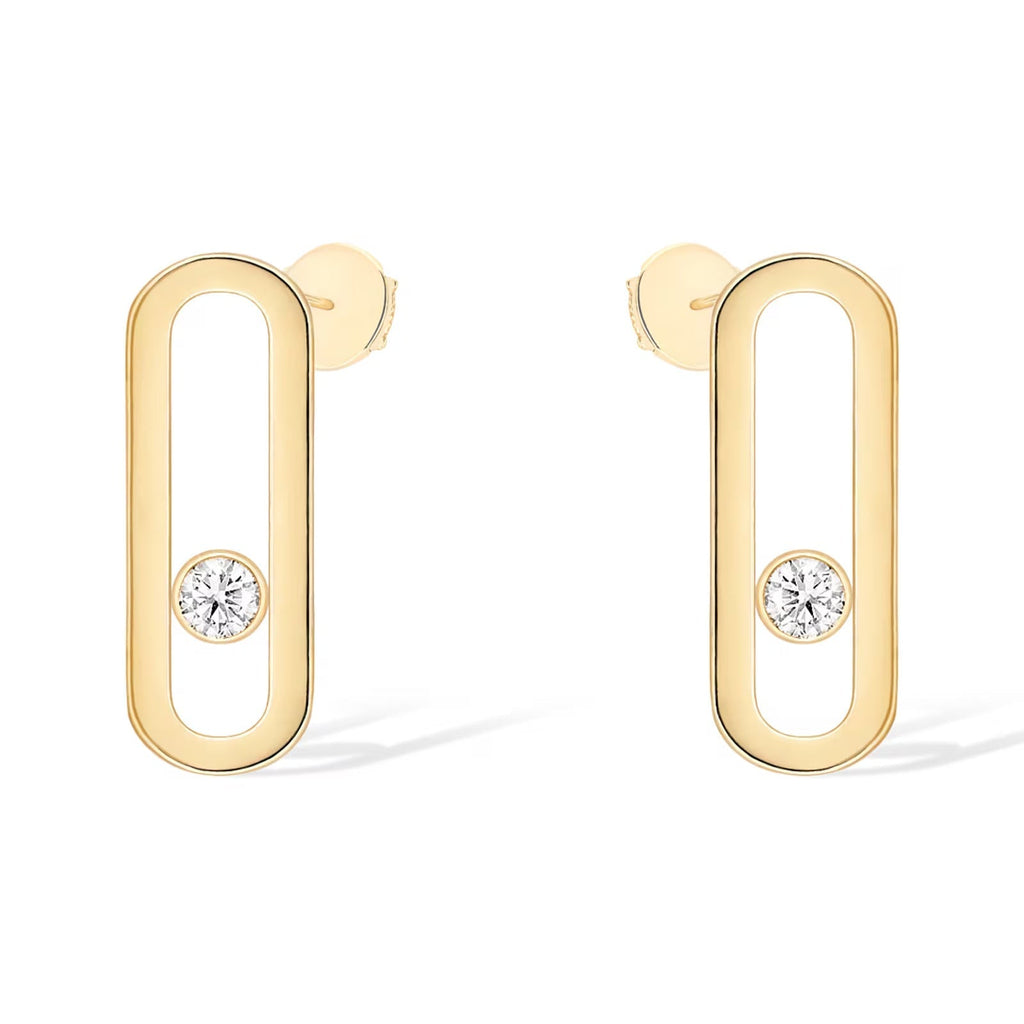 [Imperial Jewelrys]MOVE UNO SMALL 1 DIAMOND EARRINGS