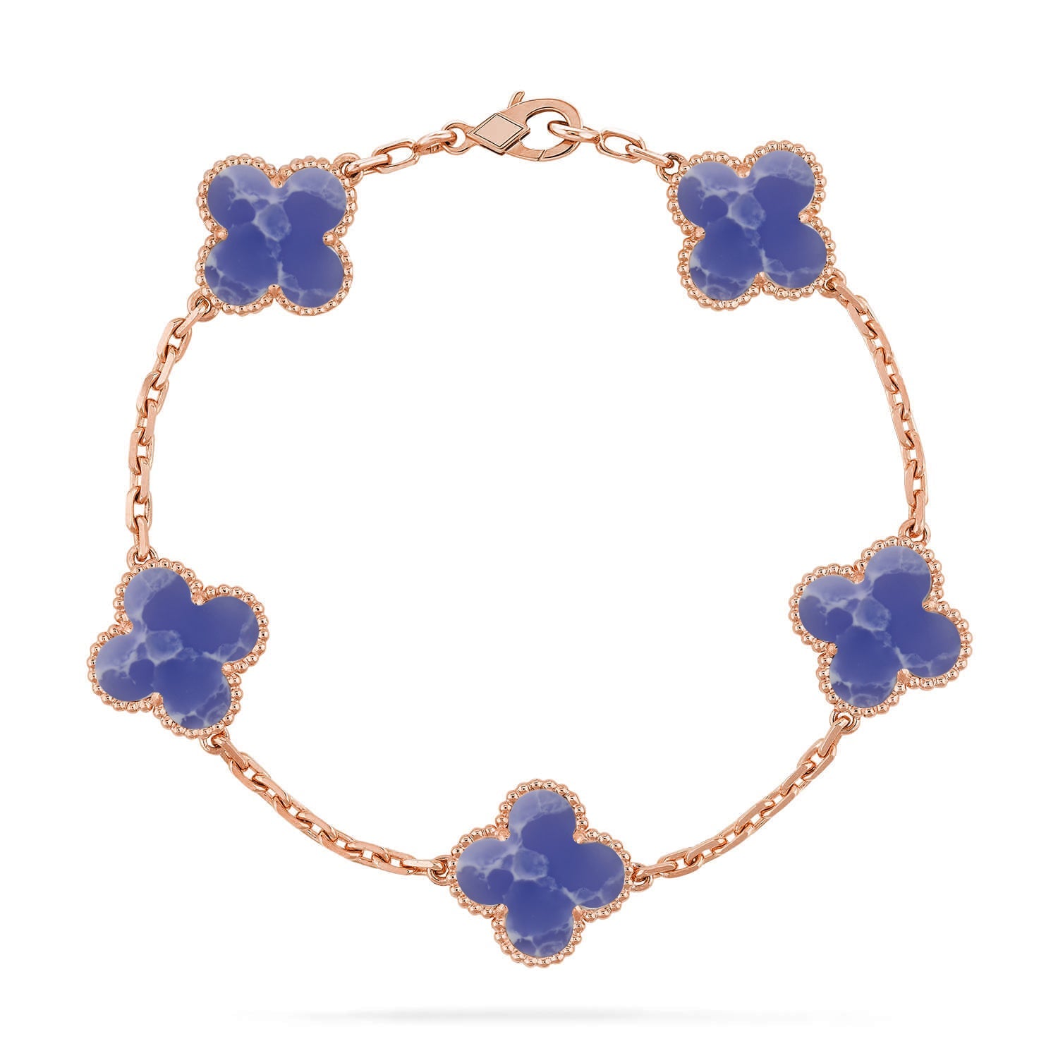 [Lumi jewelry]CLOVER 5 MOTIF BLUE VEINS BRACELET COLLECTION