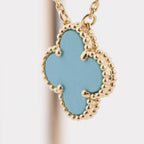 ¡®Lumi¡¯CLOVER 15MM VINTAGE TURQUOISE NECKLACE