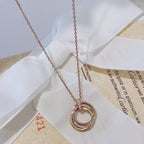 ¡®Lumi¡¯TRINITY NECKLACE GOLD  DIAMONDS