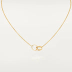 ¡®Lumi¡¯LOVE NECKLACE DOUBLE RING GOLD