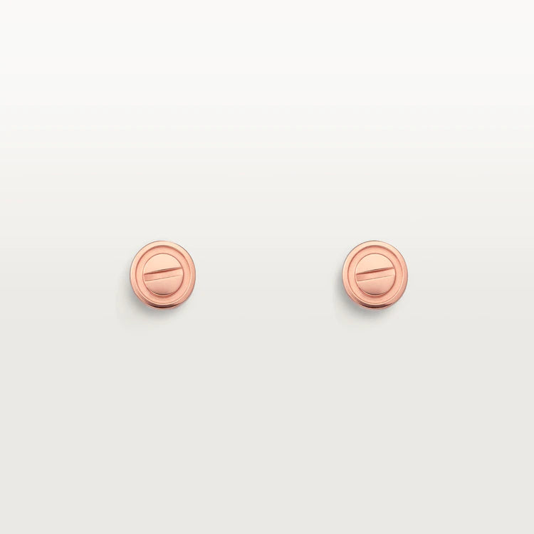 ¡®Lumi¡¯LOVE EARRINGS PINK GOLD 10MM