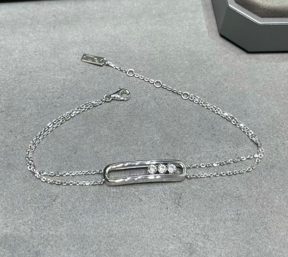 [Lumi Jewelry]2026 BRAND-NEW FROSTED BRACELET WITH DIAMONDS