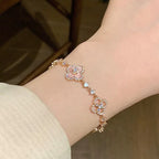 ¡®Lumi¡¯CLOVER 5 MOTIF PINK BLUE RED WHITE BRACELET
