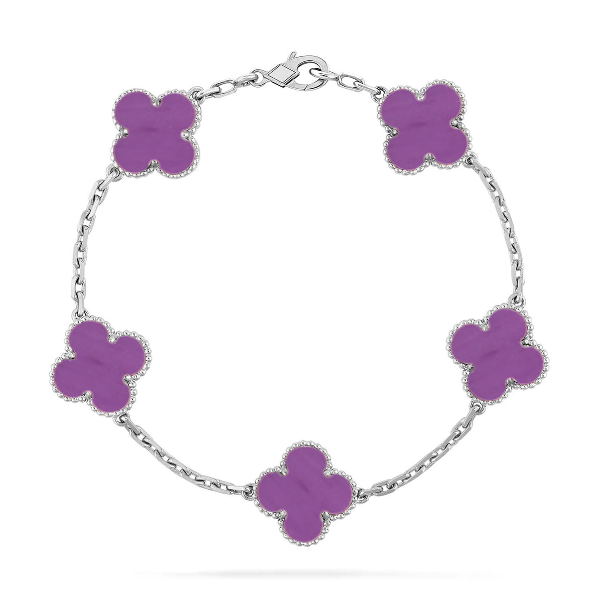 [Lumi]New  CLOVER 5 MOTIF VIOLET BRACELET COLLECTION