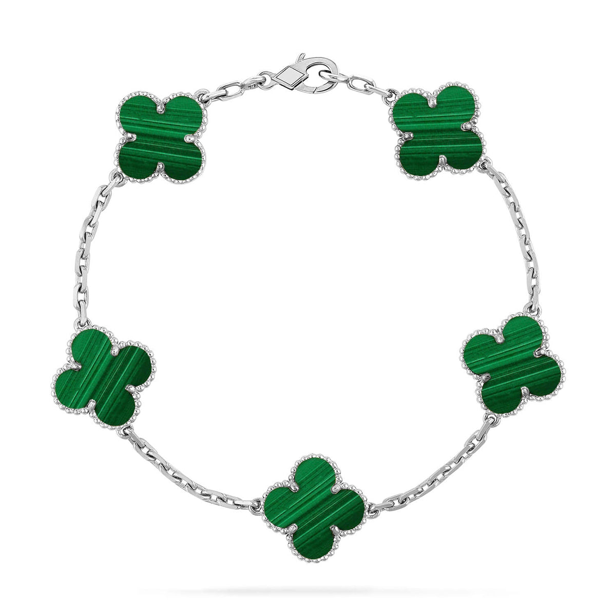 [Lumi]New  CLOVER 5 MOTIF MALACHITE BRACELET COLLECTION