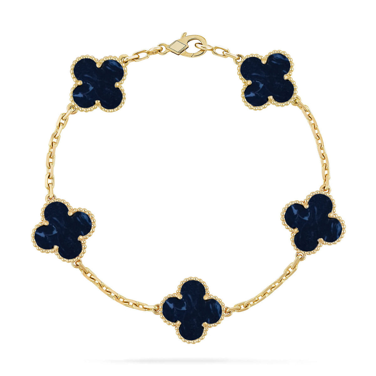 [Lumi jewelry]CLOVER 5 MOTIF PIETERSITE BRACELET COLLECTION