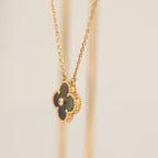 ¡®Lumi¡¯CLOVER 15MM DIAMOND AND MOTHER-OF-GREY NECKLACE