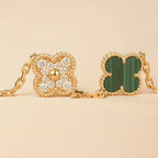 [Lumi]New  CLOVER 5 MOTIF MALACHITE BRACELET COLLECTION