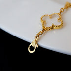 [Lumi jewelry]CLOVER 5 MOTIF ROCK CRYSTAL BRACELET