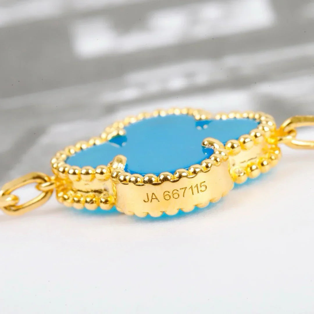 [Lumi]New  CLOVER 5 MOTIF TURQUOISE BRACELET COLLECTION