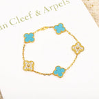 [Lumi]New  CLOVER 5 MOTIF TURQUOISE BRACELET COLLECTION