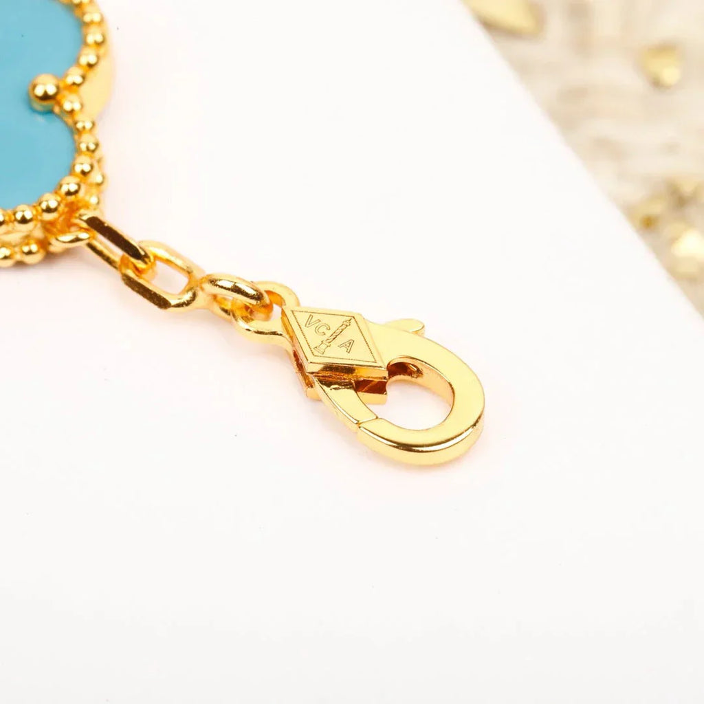 [Lumi]New  CLOVER 5 MOTIF TURQUOISE BRACELET COLLECTION