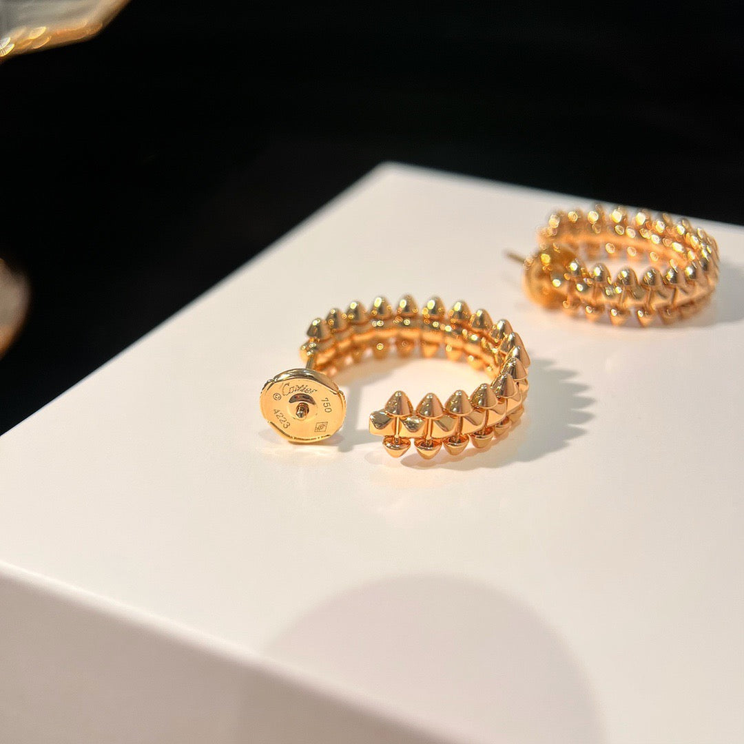 ¡®Lumi¡¯CLASH SMALL HOOP EARRINGS