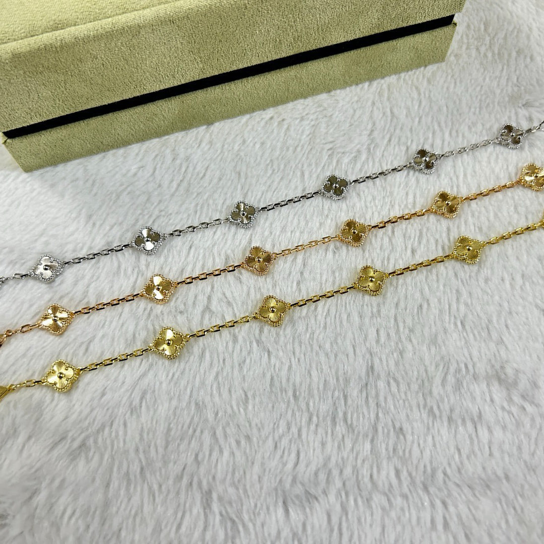 [Lumi]New CLOVER 6 MOTIF DIAMOND BRACELET