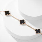 ¡®Lumi¡¯CLOVER 10 MOTIFS ONYX NECKLACE