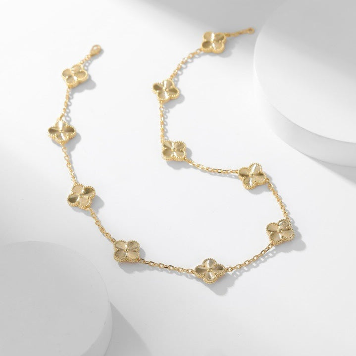 ¡®Lumi¡¯CLOVER 10 MOTIFS LASER NECKLACE