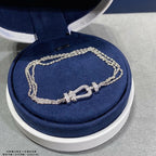 ¡®Lumi¡¯FORCE SMALL HORSESHOE  DIAMOND CHAIN ROPE BRACELET