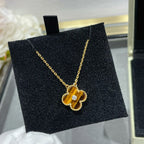 ¡®Lumi¡¯CLOVER 15MM DIAMOND AND YELLOW TIGER'S EYE AGATE necklace