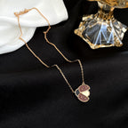 ¡®Lumi¡¯LUCKY  CARNELIANS LADYBUG NECKLACE