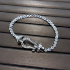 ¡®Lumi¡¯FORCE  LARGE HORSESHOE FULL DIAMOND TENNIS BRACELET