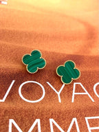 [Lumi] CLOVER LARGE (20mm) 1 MOTIFS GREENER MOP STUD EARRINGS
