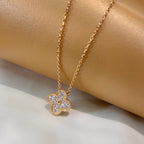 ¡®Lumi¡¯CLOVER 15MM DIAMOND SINGLE FLOWER NECKLACE