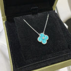 ¡®Lumi¡¯CLOVER 15MM DIAMOND SVRES PORCELAIN  NECKLACE SILVER